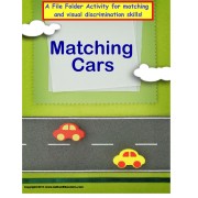  File Folder Game Matching Cars Visual Discrimination Activity for Autism
